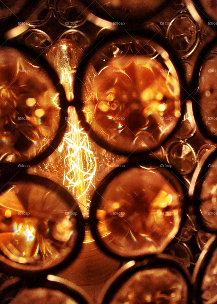 Close up of a light bulb 