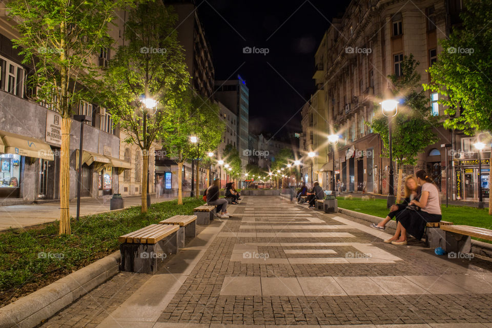 Pedestrian street, Belgrade, Serbia.