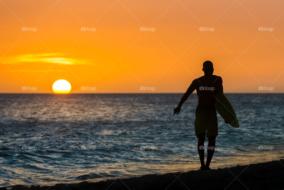 Person on beach