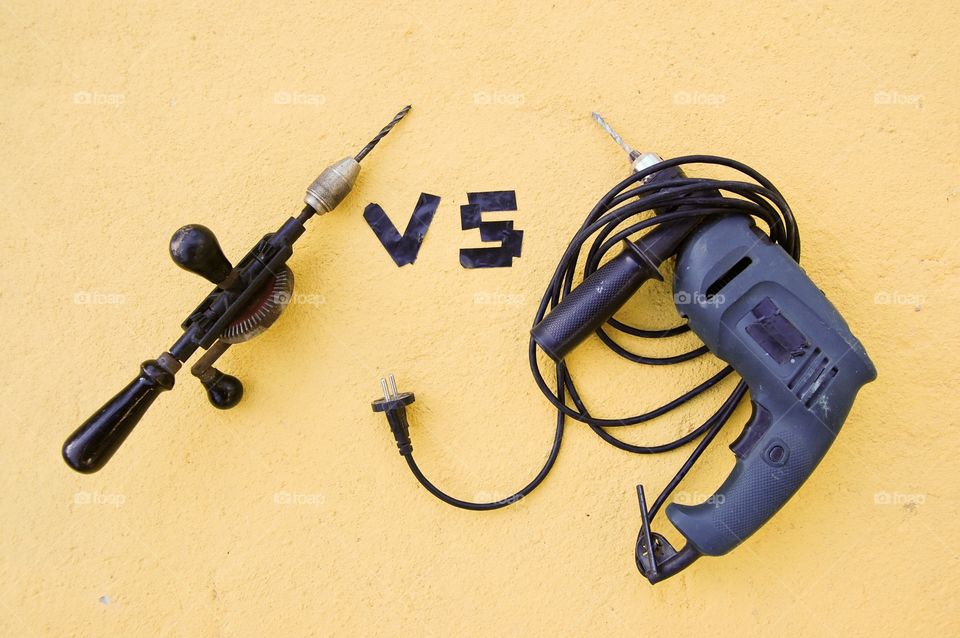 Manual versus electric drill