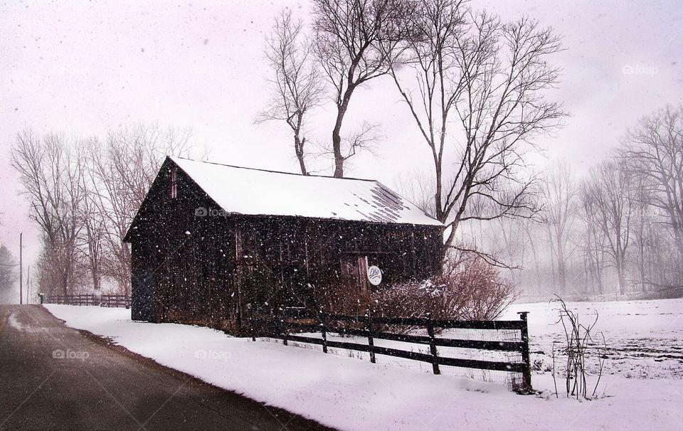 Ohio Winter Barn