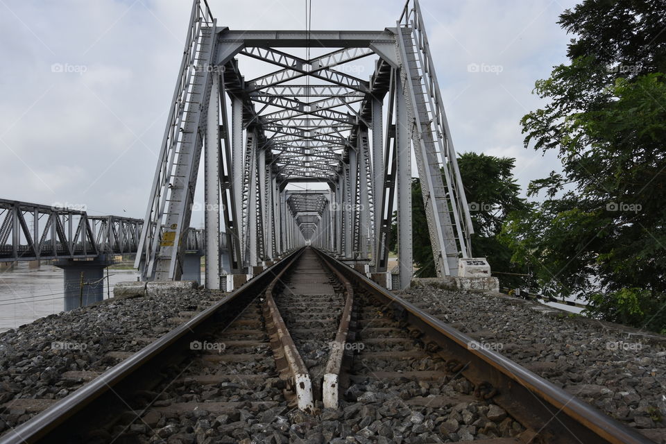 Railway Bridge in Odisha India Cuttack