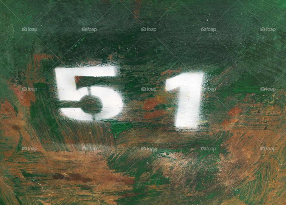 Distressed Number 51 - Fifty One