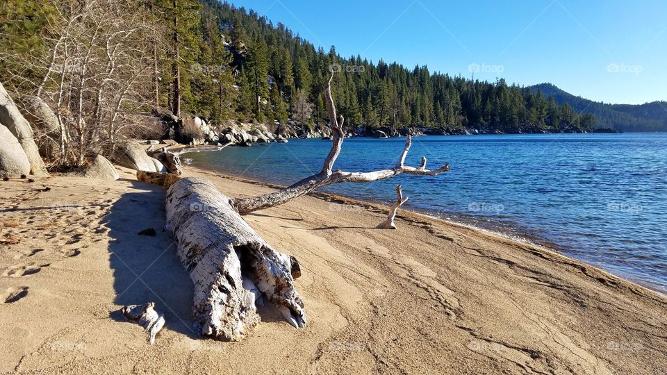 Beautiful beaches Lake Tahoe