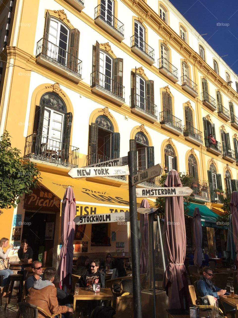 The sign to the World in spain