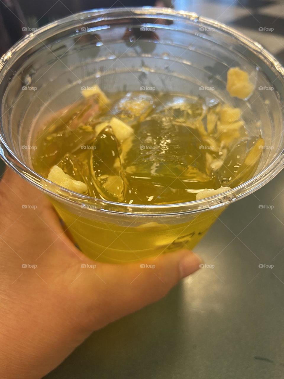 A Pineapple Passionfruit Starbucks Refresher that I enjoyed at a local Barnes & Noble Cafe. 