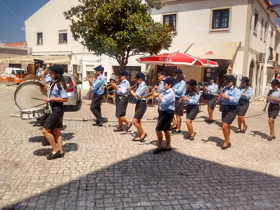 Banda de  música en Atou Guia Da Valeria, Portugal