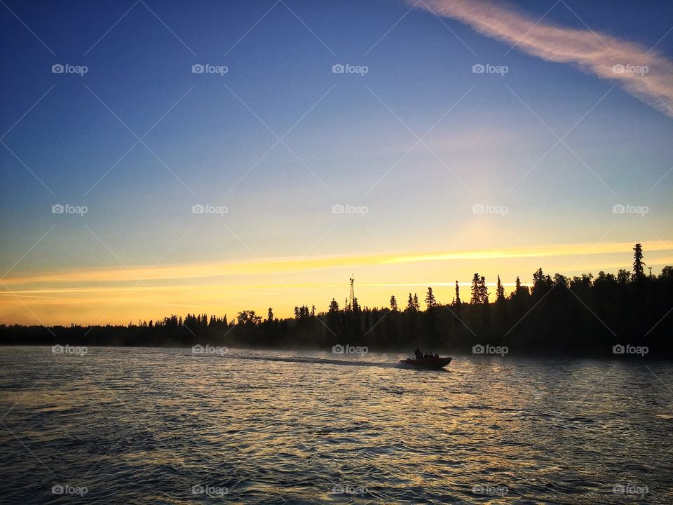 Sunrise on the Kenai river
