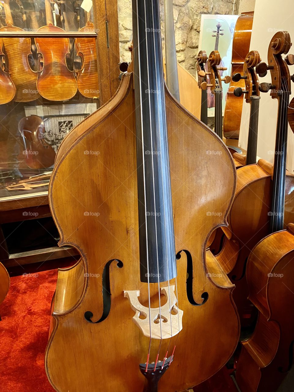 Cello at a luthier's