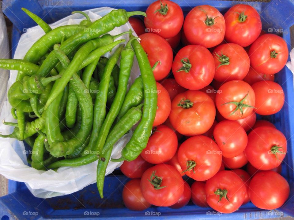 Chilis and tomatoes