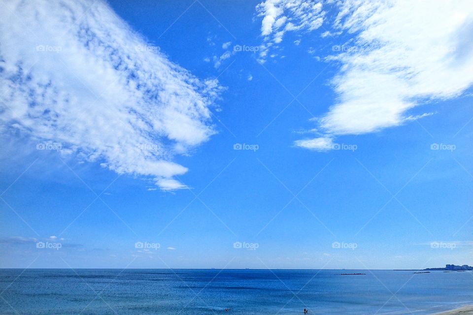 Sky and sea at Mamaia Resort