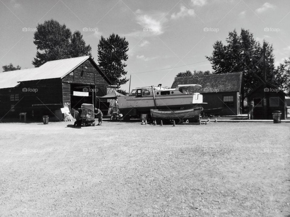 Historical Shipyard in Steveston, British Columbia, Canada 
