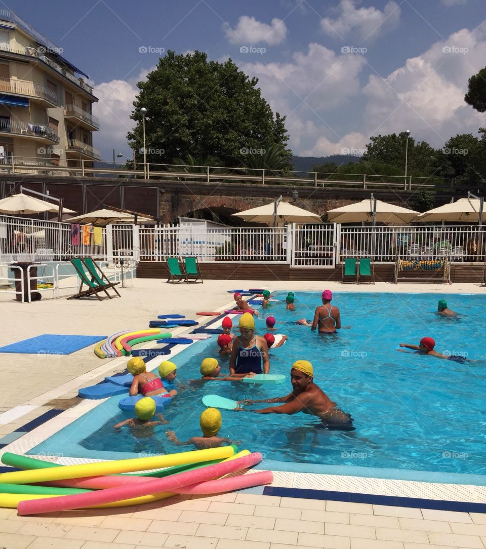 Swimming lesson