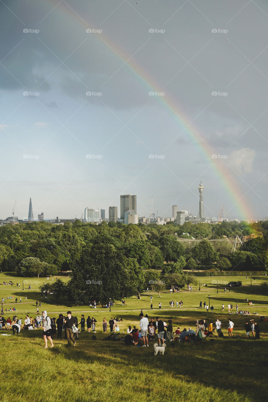 Rainbow in London