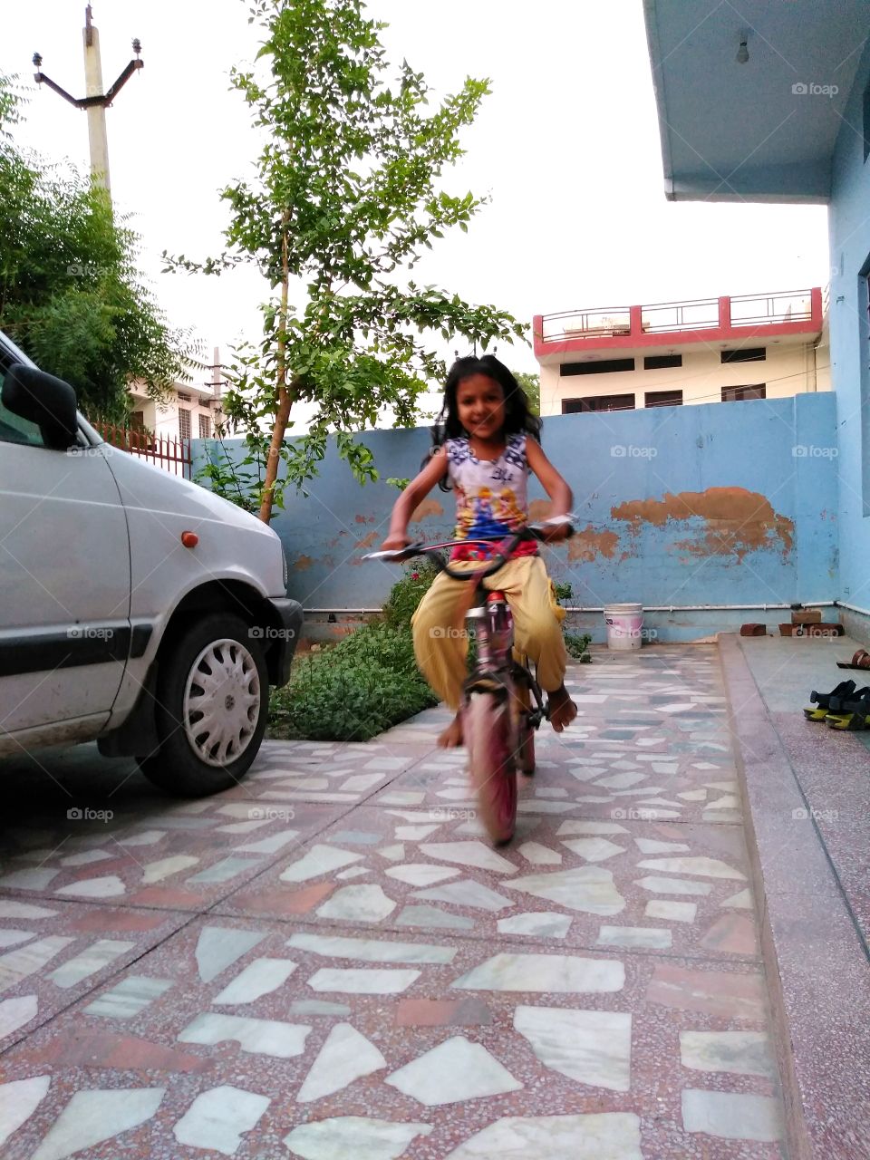 the first ride on "bi"cycle