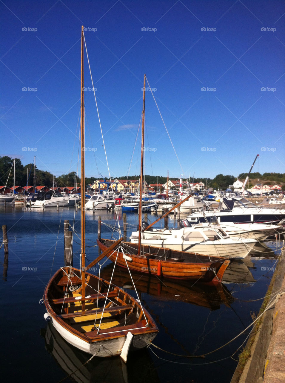 sweden boats boat harbour by haq