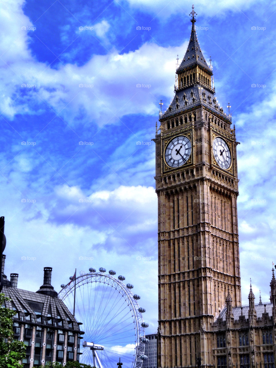 sky blue summer london by llotter