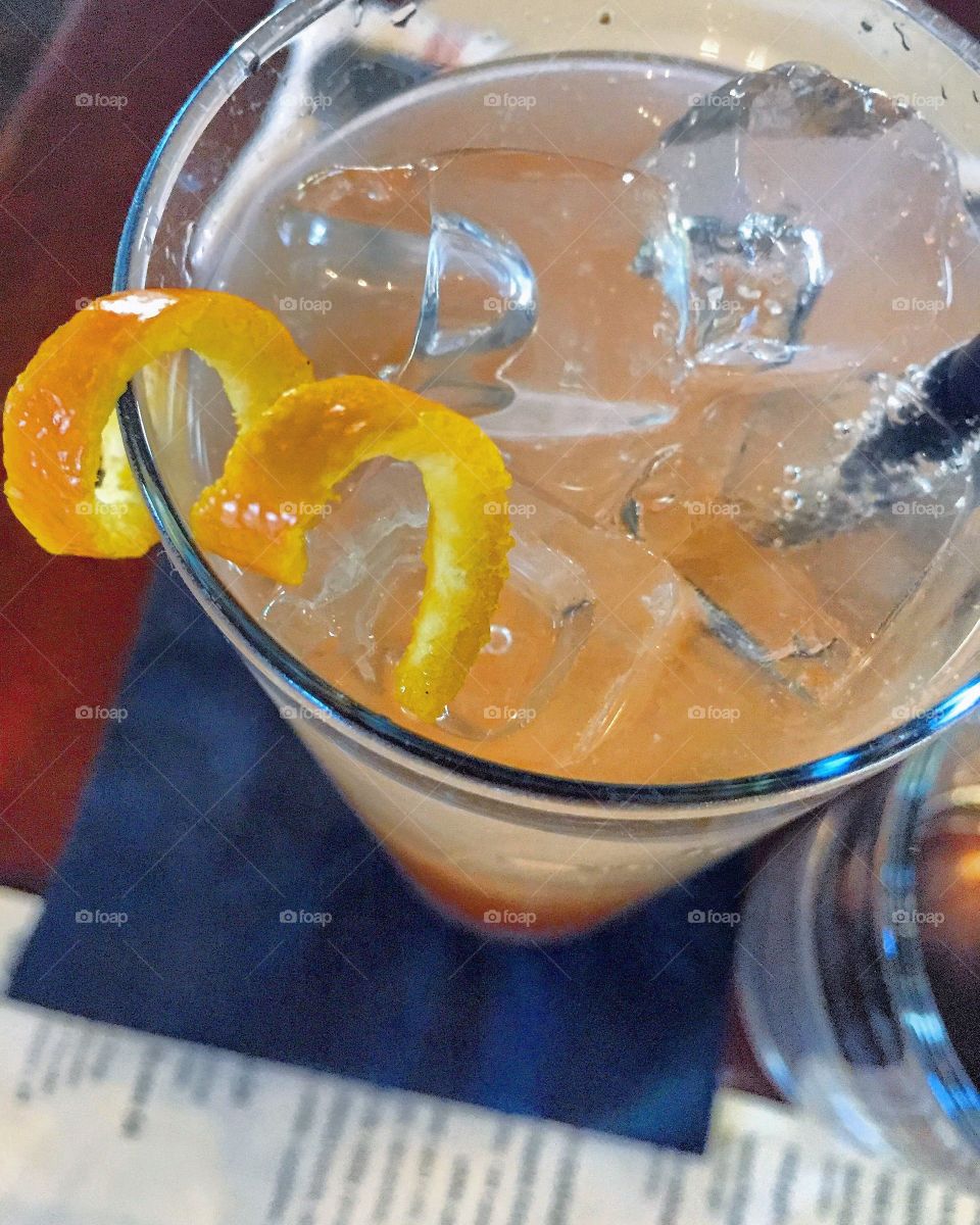 Orange cocktail 