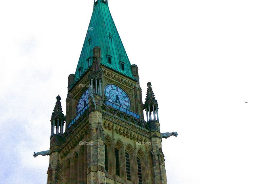 Low angle view of clock tower