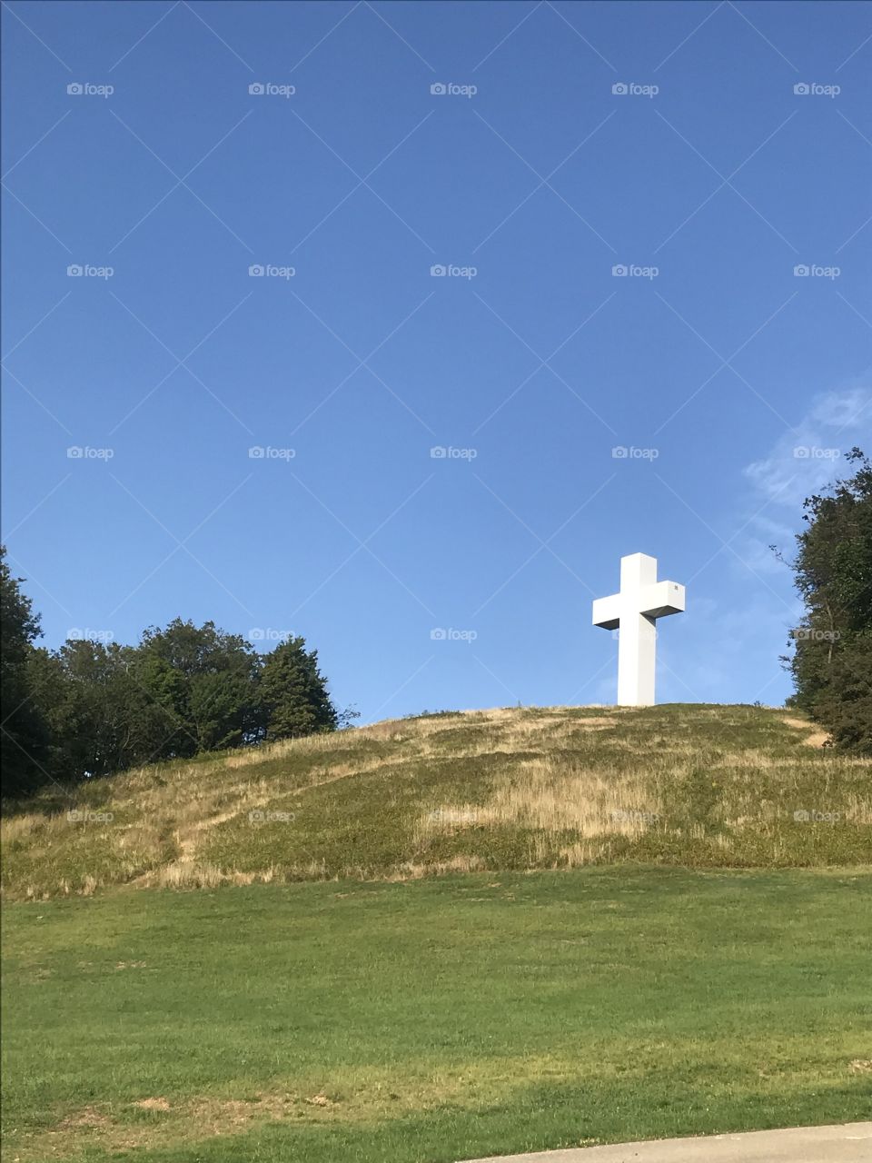 Cross on the hill Jesus religious 