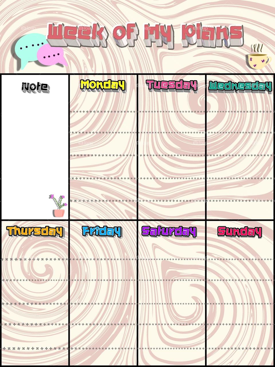 Planner Schedule appointments, take notes, meet up. Schedule appointments, take notes, meet up.