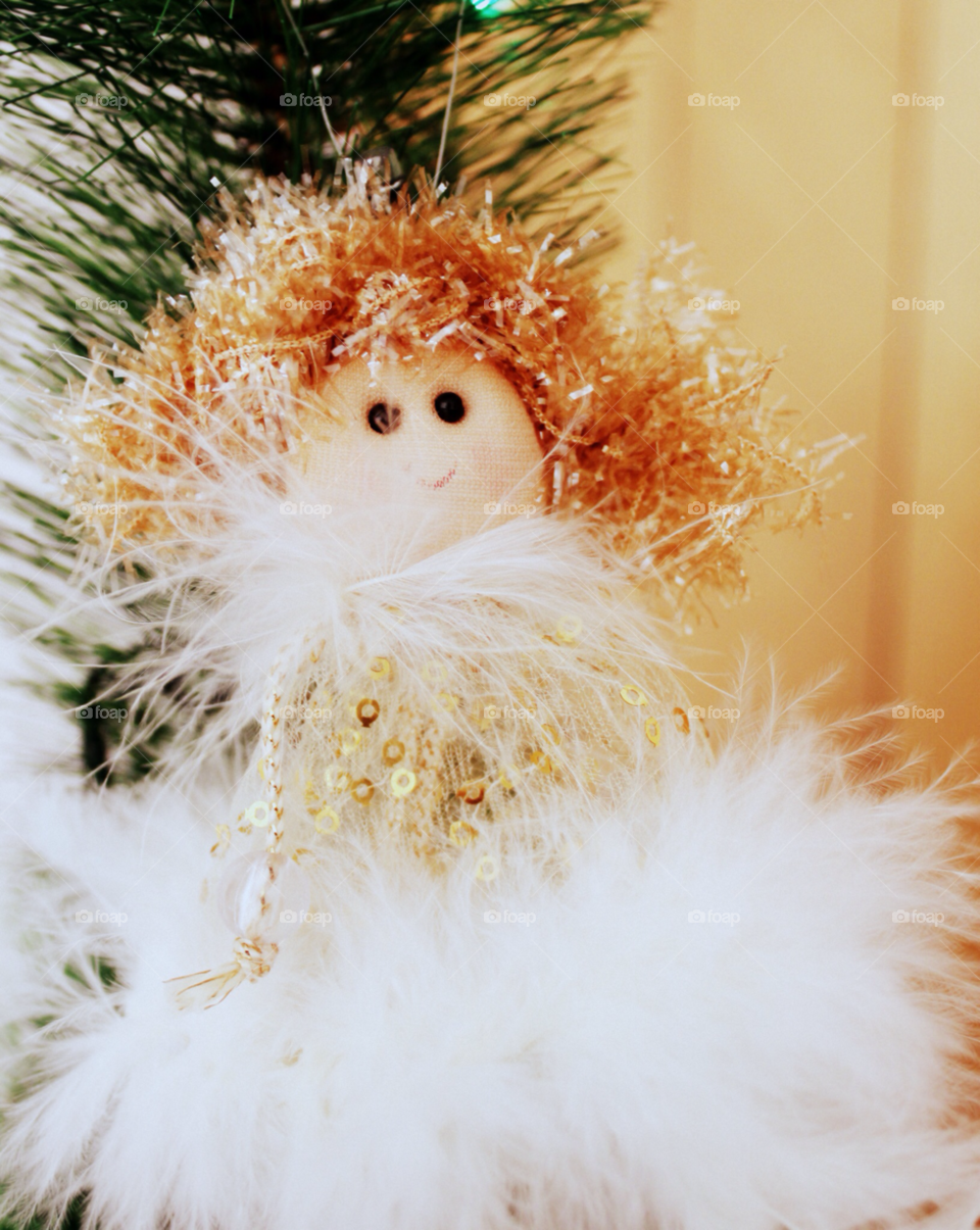 christmas toy angel feather by cataana