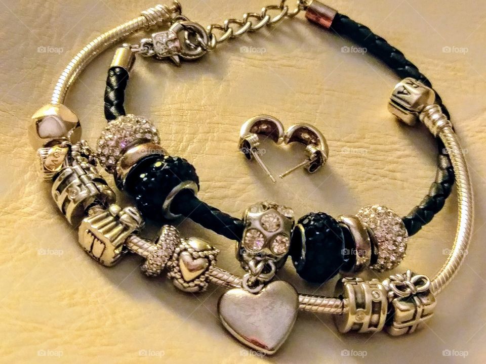 Close-up of women's jewelry