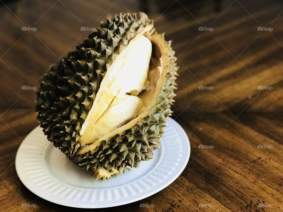 The inner part of durian 
