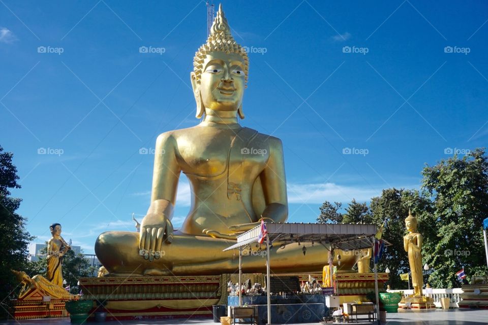 Big buddha temple in Thailand
