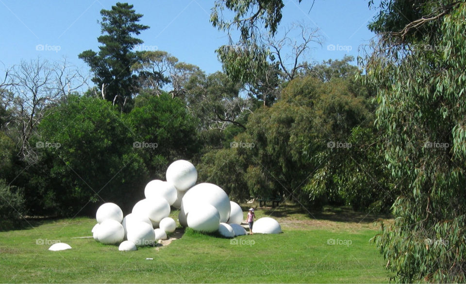 Balls at sculpture park