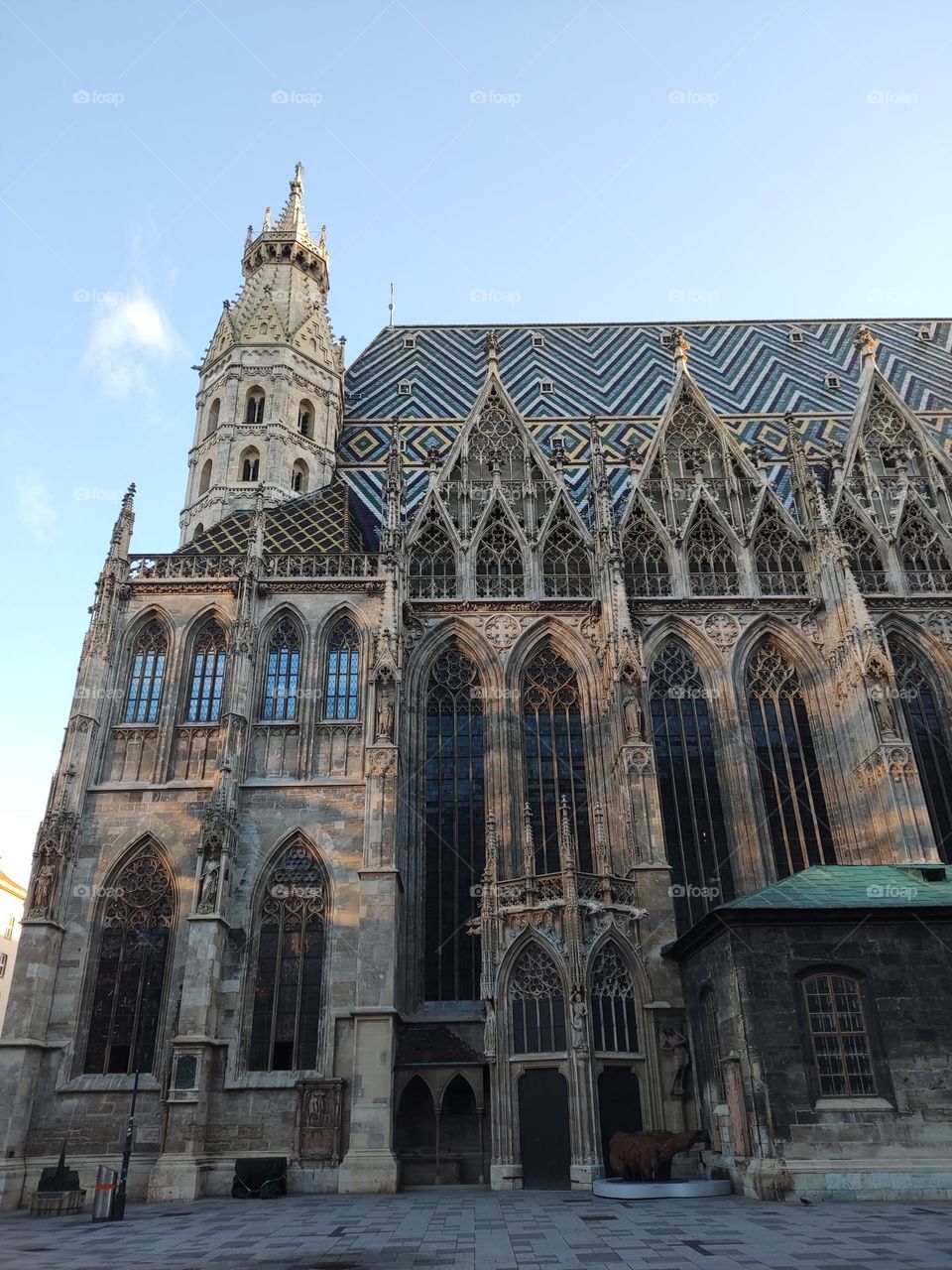 St. Stephen's Cathedral in Vienna, Austria is an incredibly large and massive building that stands out among the rest of the urban architectural ensemble with its majestic and restrained beauty.