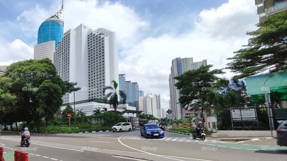 One corner of Jakarta city