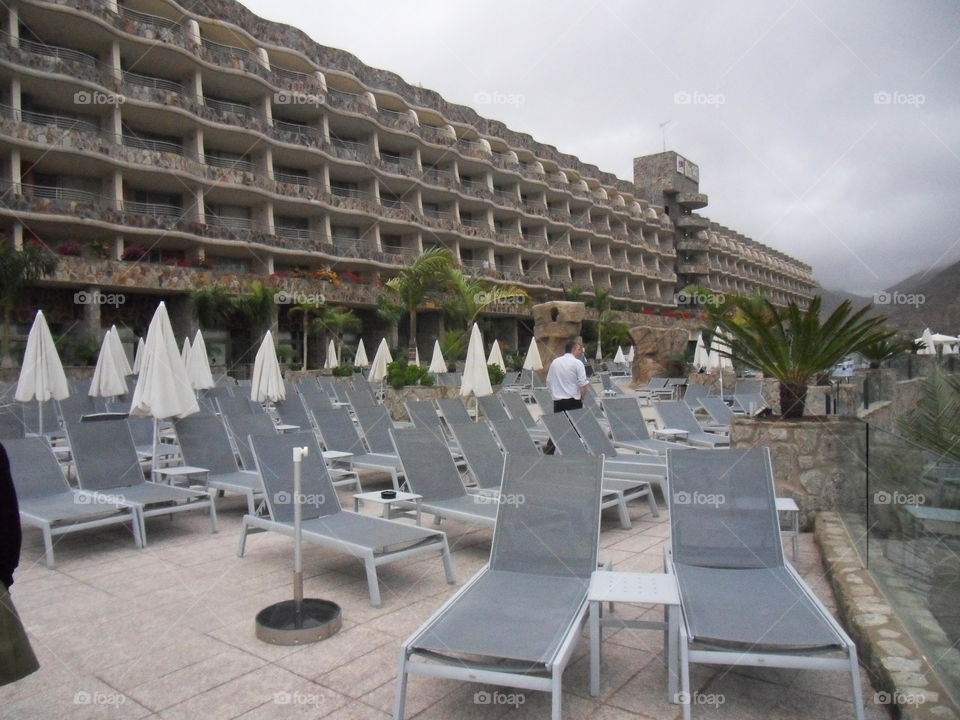 Low season at Hotel on Canarians islands.