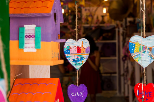 Souvenir shop in burano
