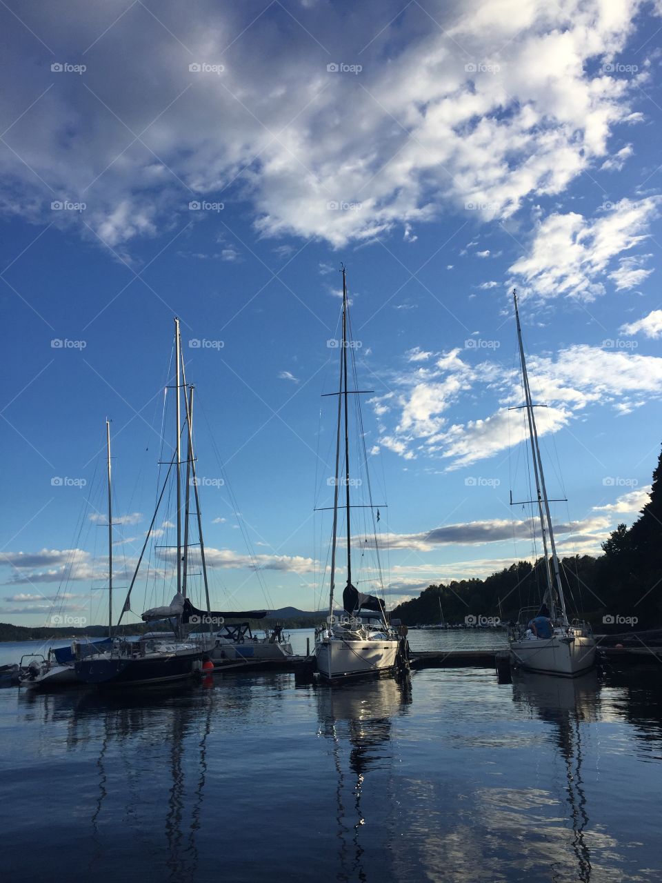 Sailing boats at rest