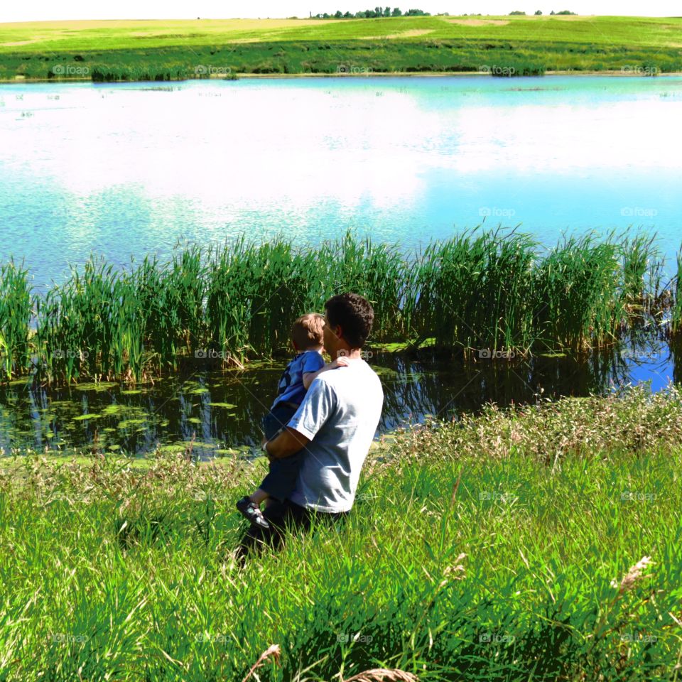 Daddy is always there to pick me up when I get tired 