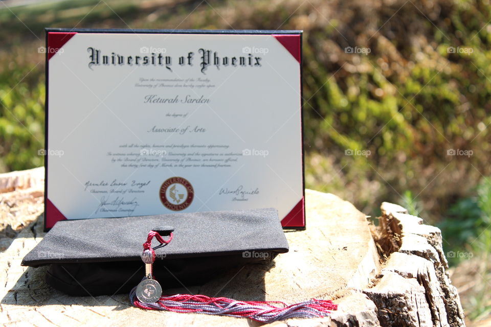diploma cap and tassel
