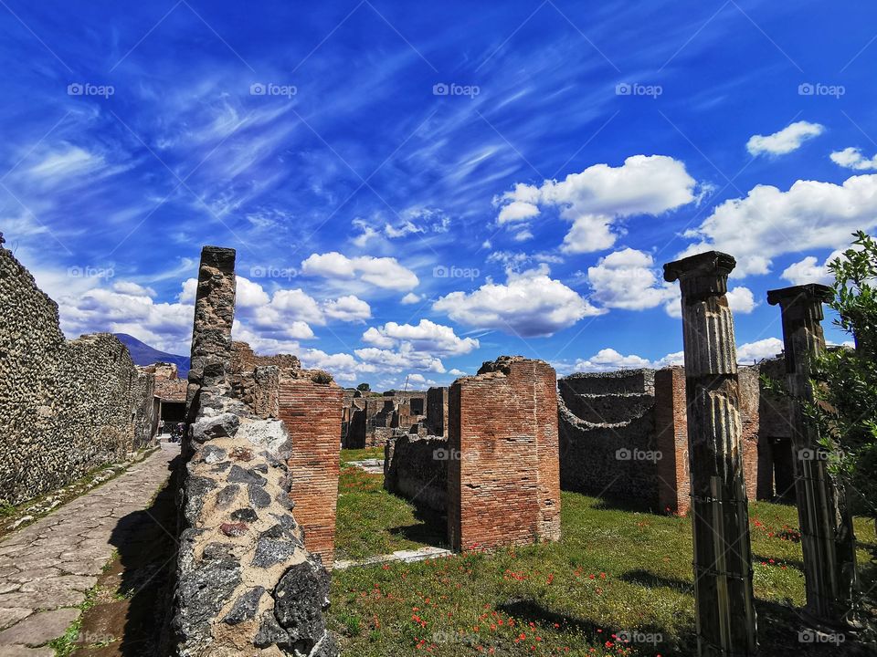 Ruins of Pompeii, Italy.