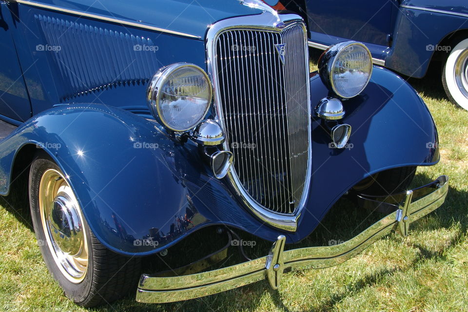 Blue Ford Roadster. 1932 Ford Roadster at All Ford Show