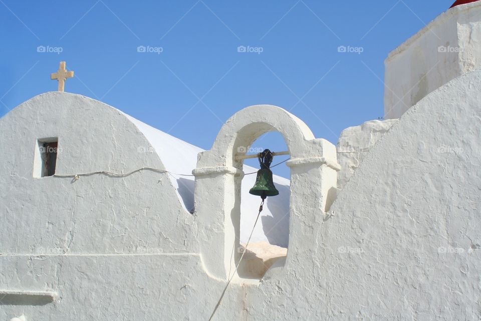 Detail of a church in Greece 