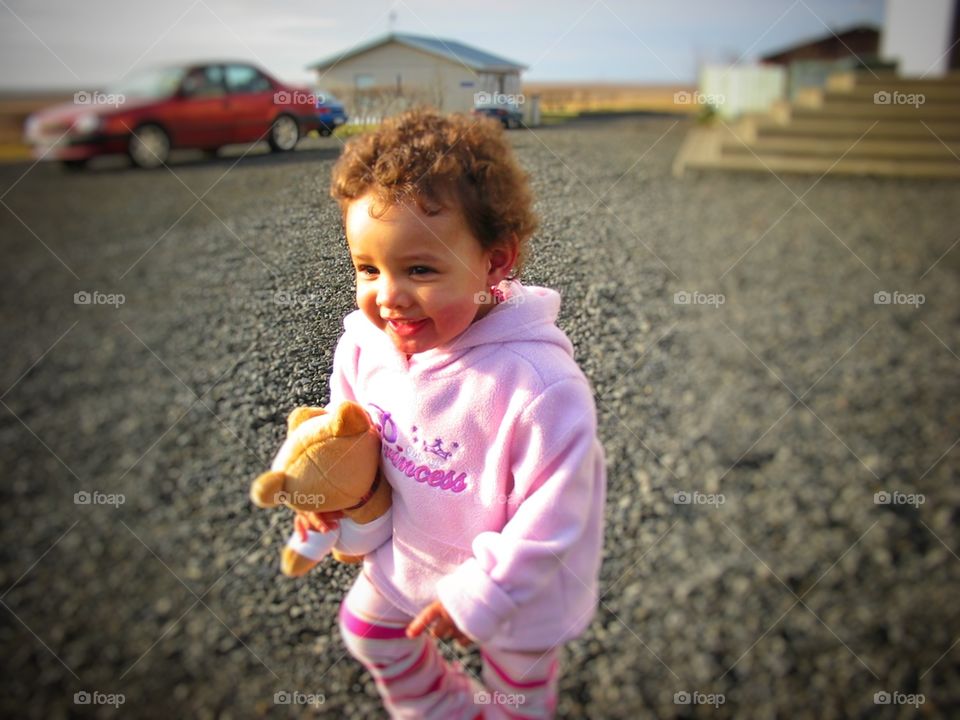 Babies know one thing for sure.... where ever there’s a playground I’m there.   My little Princess makes a mad dash for the playground with her favorite companion in tow.  