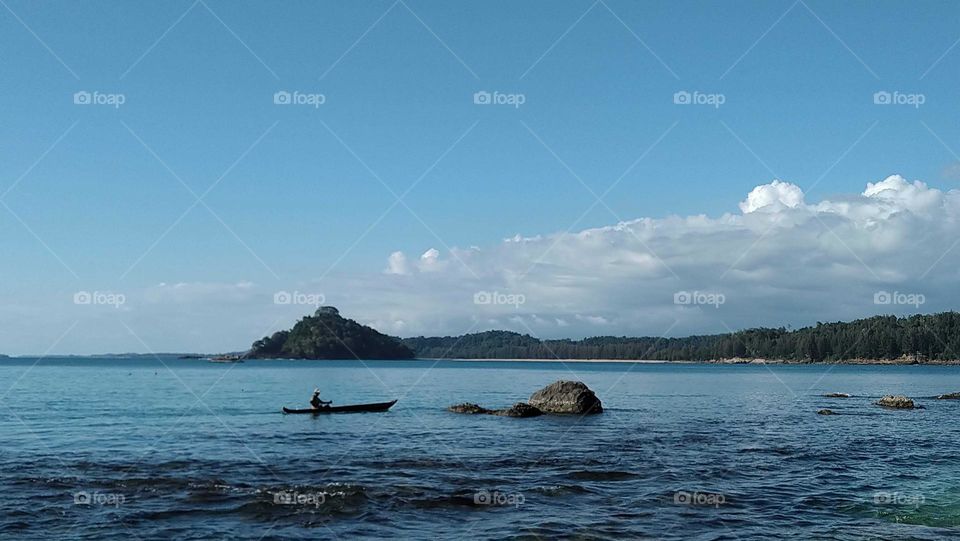 Very beautiful beach view with amazing sky