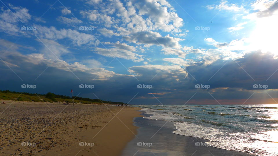 Water, Beach, Sea, No Person, Sand