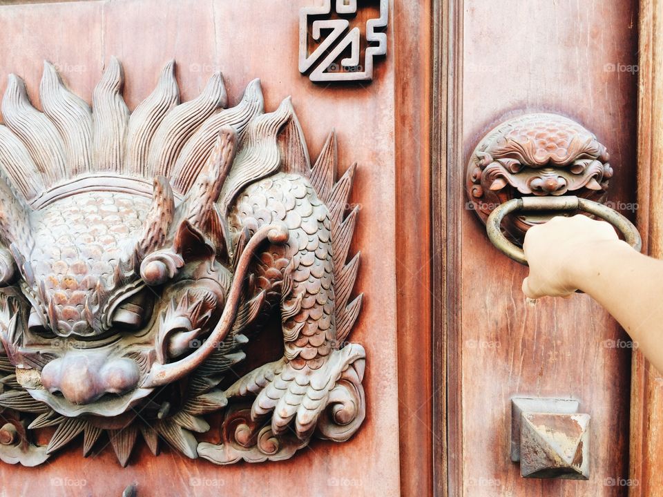 Dragon door knob