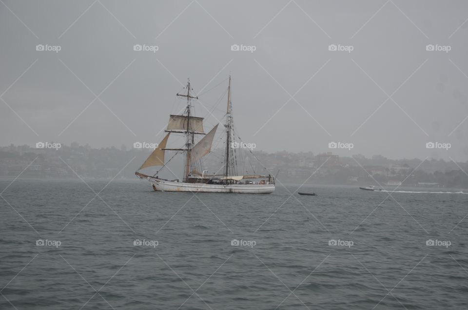 Ship in the fog 