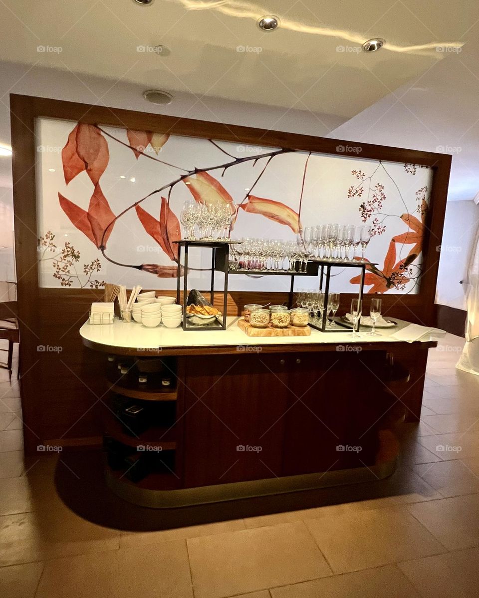 Table for food preparation and storage of dishes