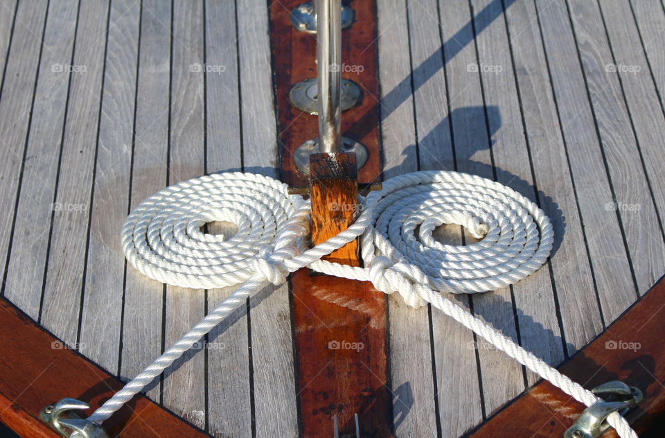 Summer symmetry on a boat.