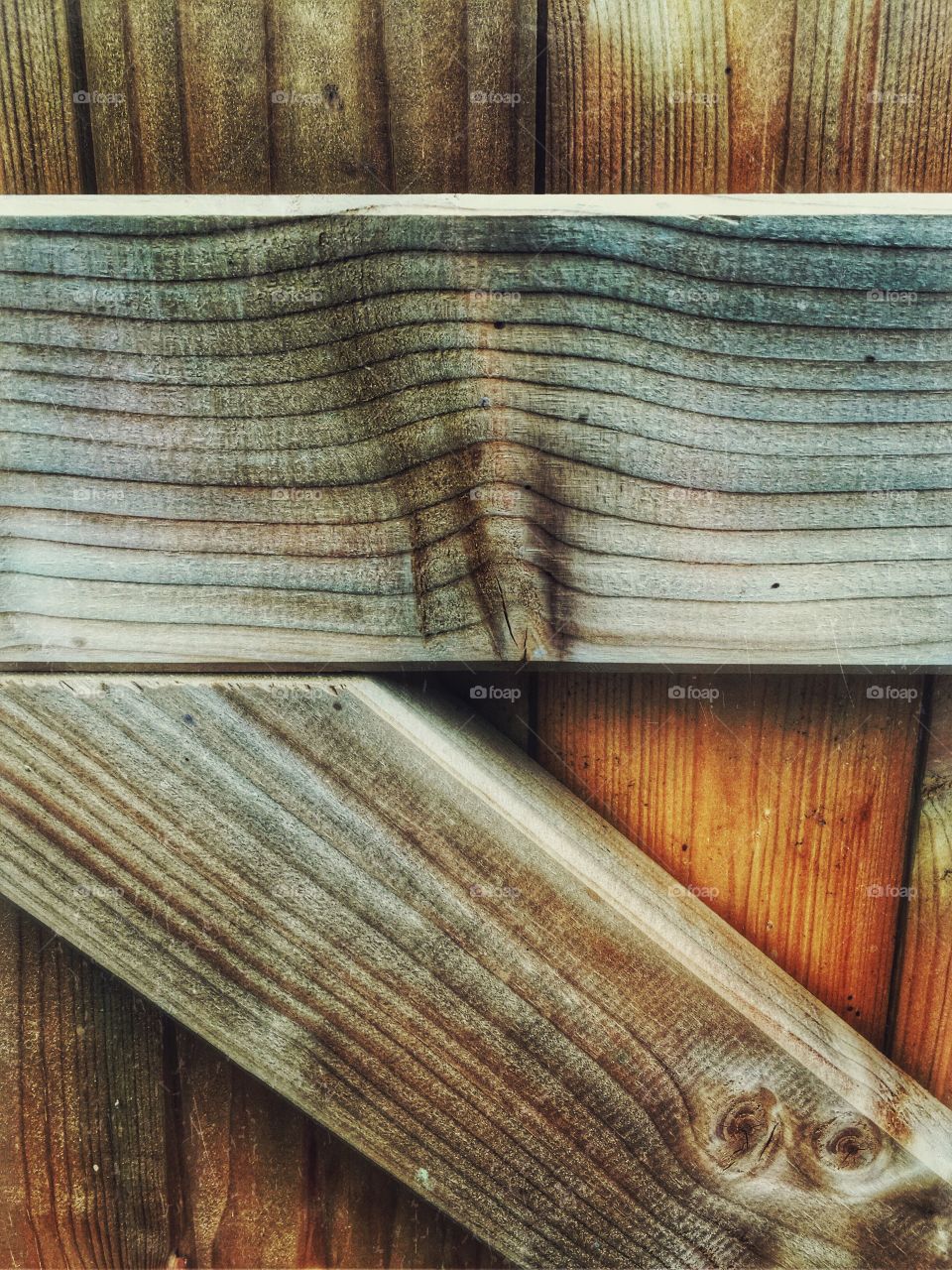 Wooden gate detail