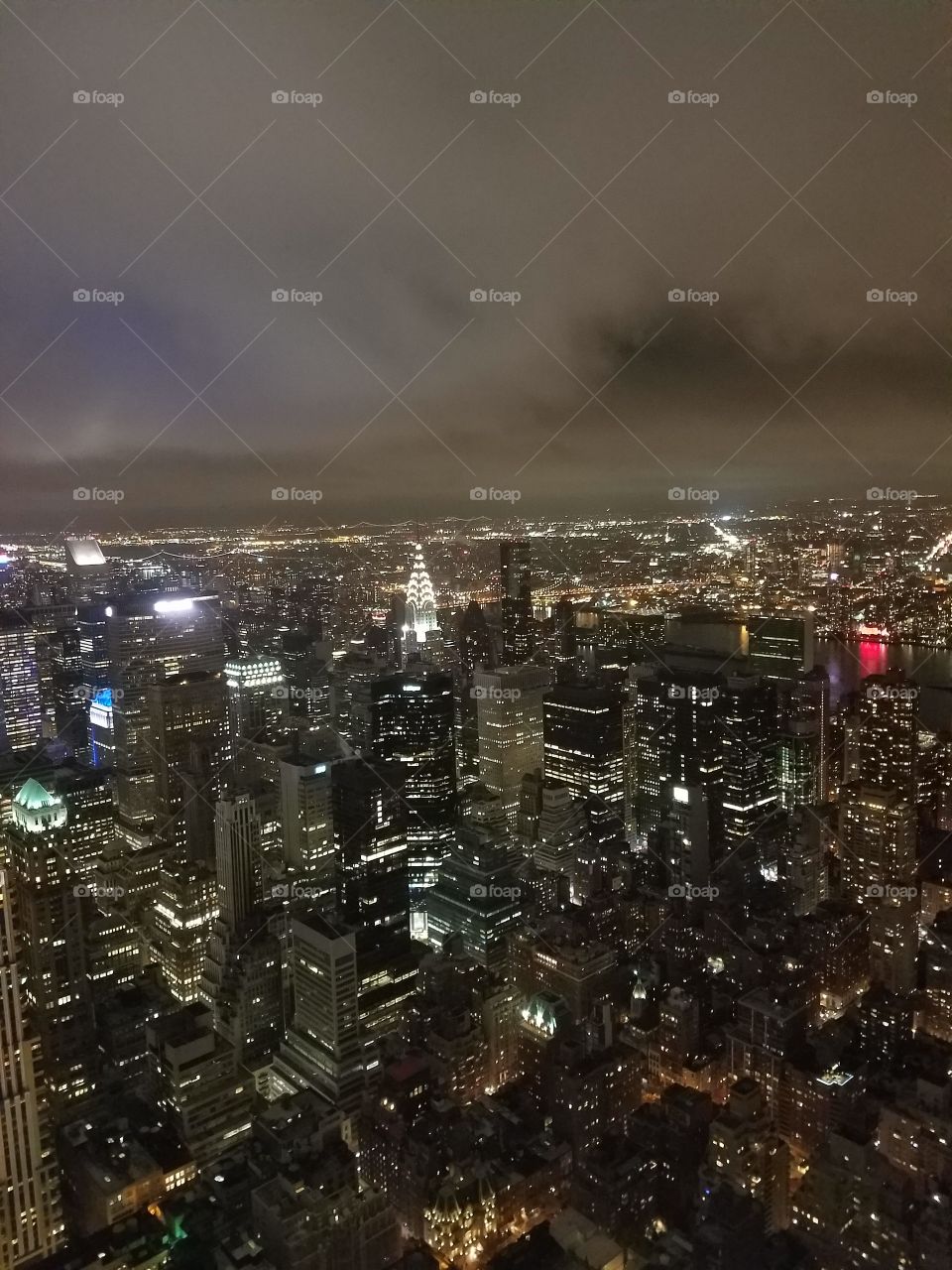 New york cityscape at night