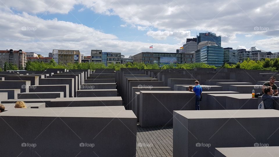 The Memorial to the Murdered Jews of Europe (The Holocaust Memorial) in Berlin, Germany